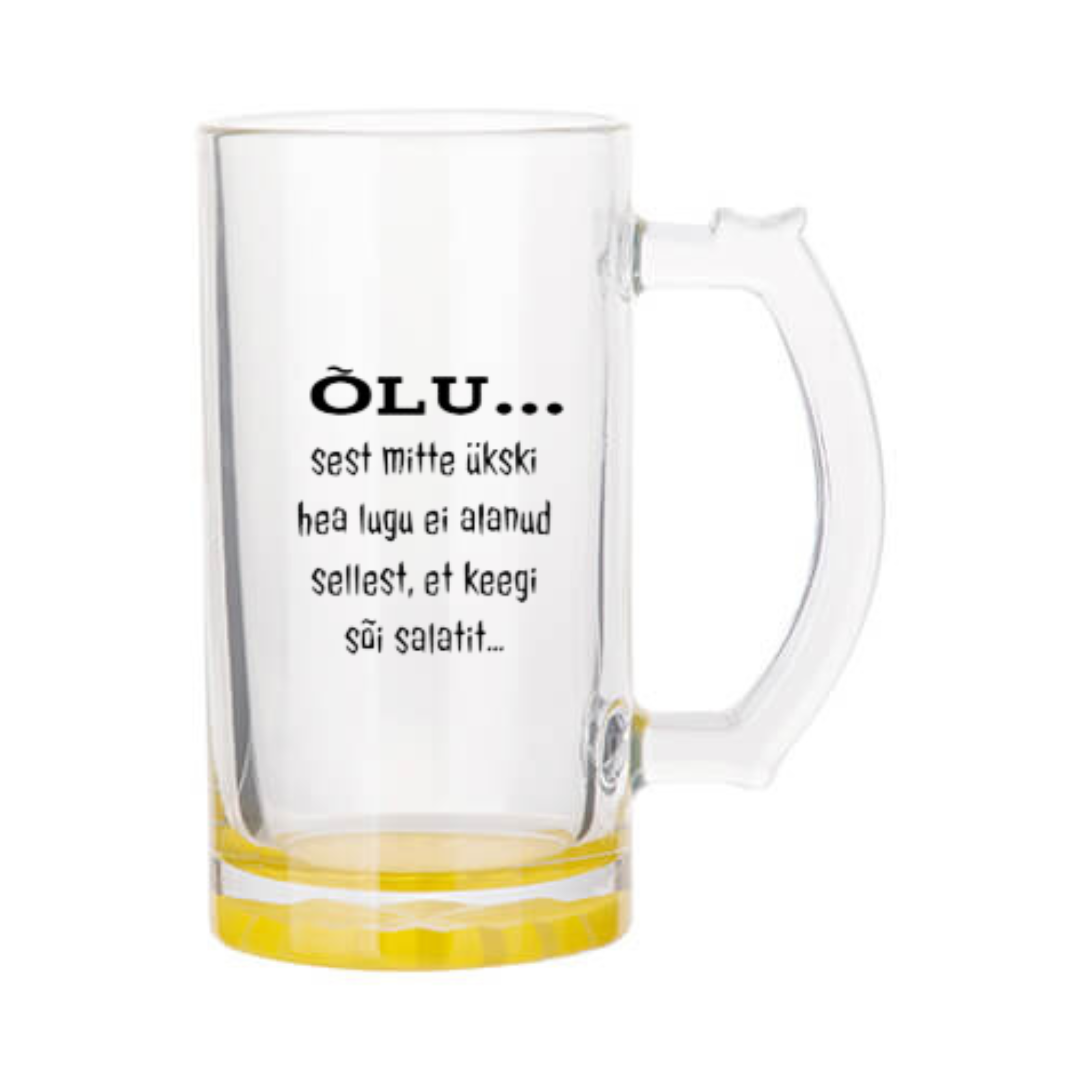 Õllekann - ÕLU... sest mitte ükski hea lugu ei alanud sellest, et keegi sõi salatit