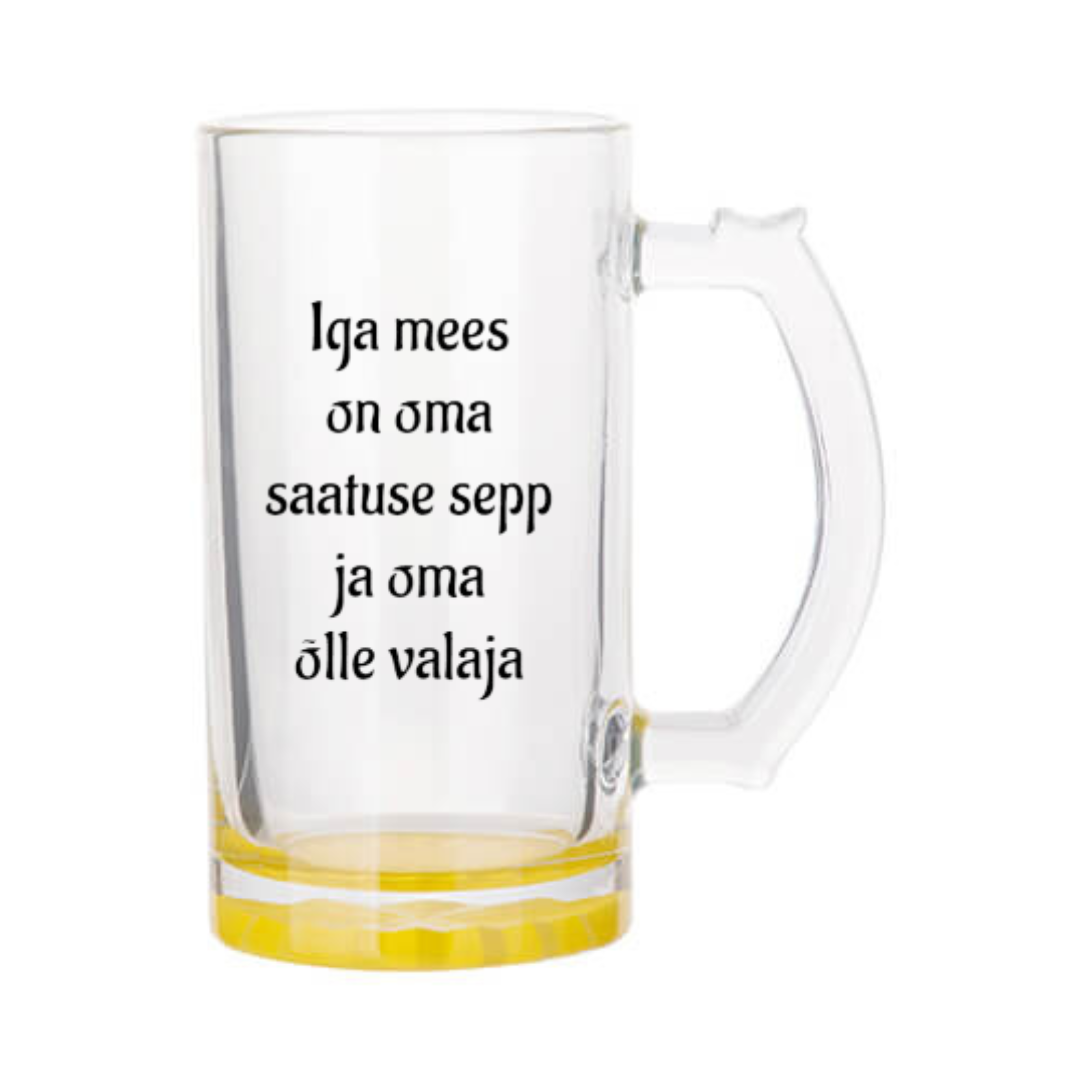 Õllekann - Iga mees on oma saatuse sepp ja oma õlle valaja