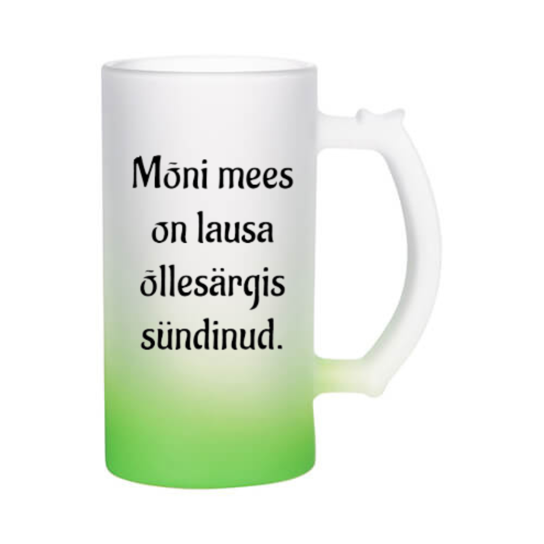 Õllekann - Mõni mees on lausa õllesärgis sündinud