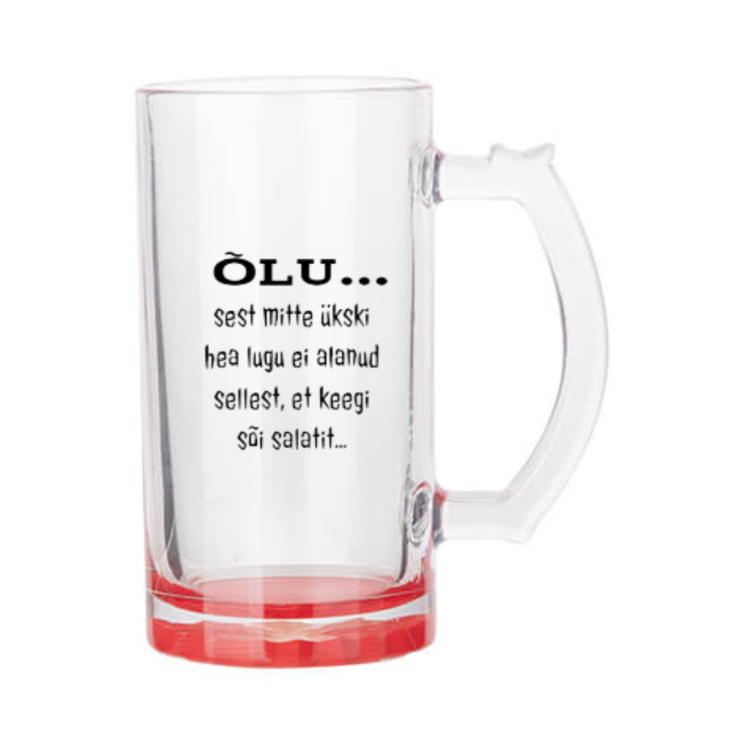 Õllekann - ÕLU... sest mitte ükski hea lugu ei alanud sellest, et keegi sõi salatit