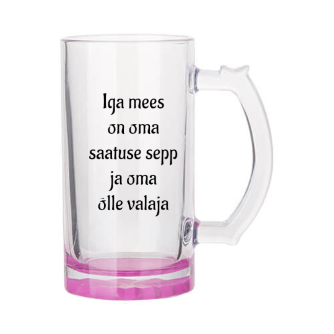Õllekann - Iga mees on oma saatuse sepp ja oma õlle valaja