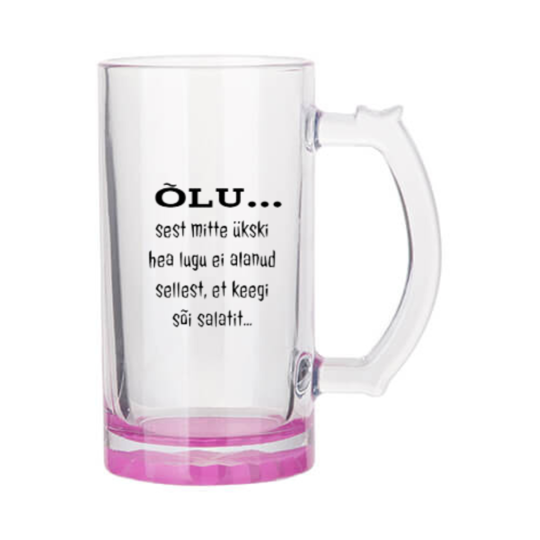 Õllekann - ÕLU... sest mitte ükski hea lugu ei alanud sellest, et keegi sõi salatit