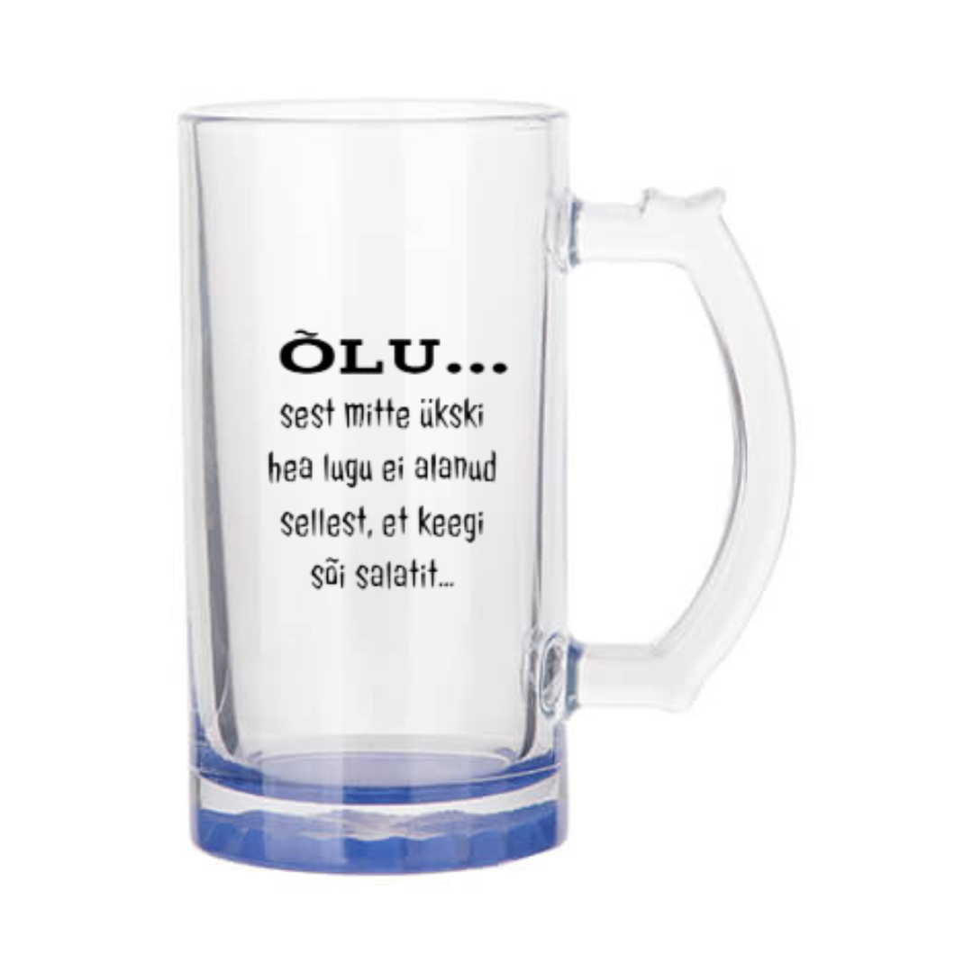 Õllekann - ÕLU... sest mitte ükski hea lugu ei alanud sellest, et keegi sõi salatit