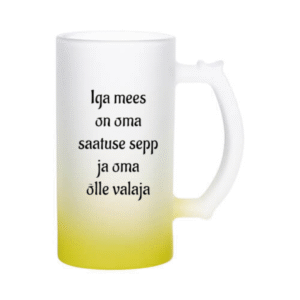 Õllekann - Iga mees on oma saatuse sepp ja oma õlle valaja