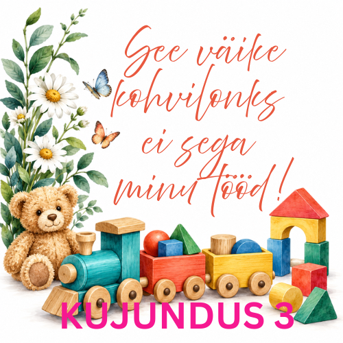 Lasteaia õpetaja kruus "Väike kohvilonks ei sega tööd!"