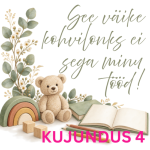 Lasteaia õpetaja kruus "Väike kohvilonks ei sega tööd!"