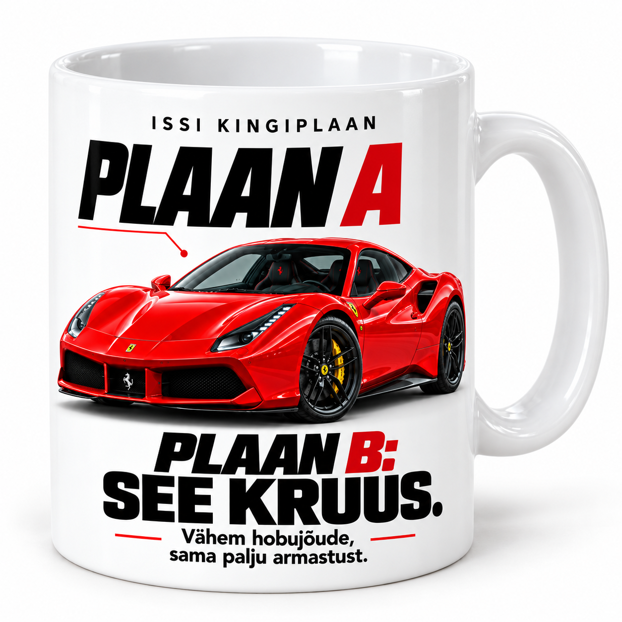 Kruus plaan A ja plaan B Ferrariga
